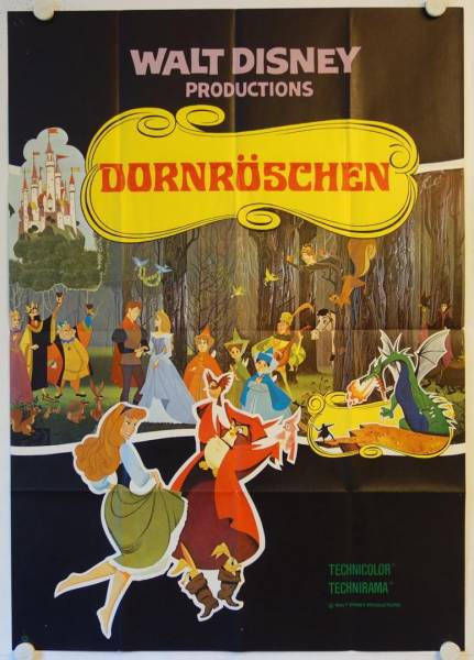 Dornröschen originales deutsches A0 Filmplakat R70